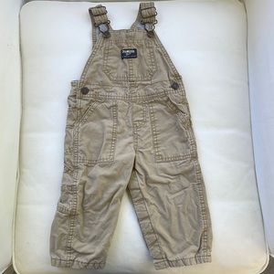 OshKosh khaki overalls. Size 12 month.
